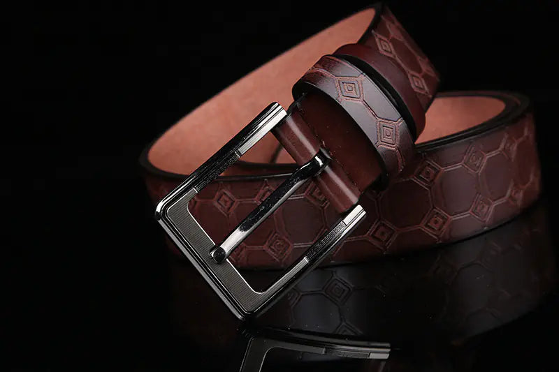 New Men's Faux Leather Belt Pi-Mart