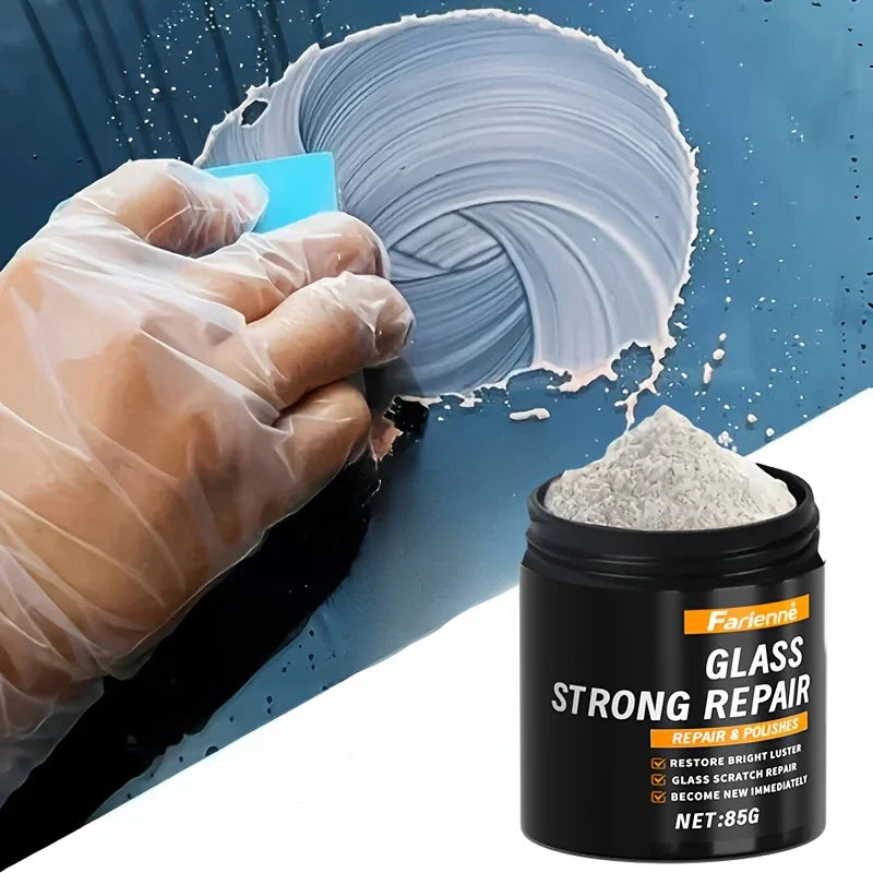 Super glass polishing powder|Restore glass clarity|Polishing for brightness|Glass scratch repair powder|Nanoscale scratch repair Lootquake LLC