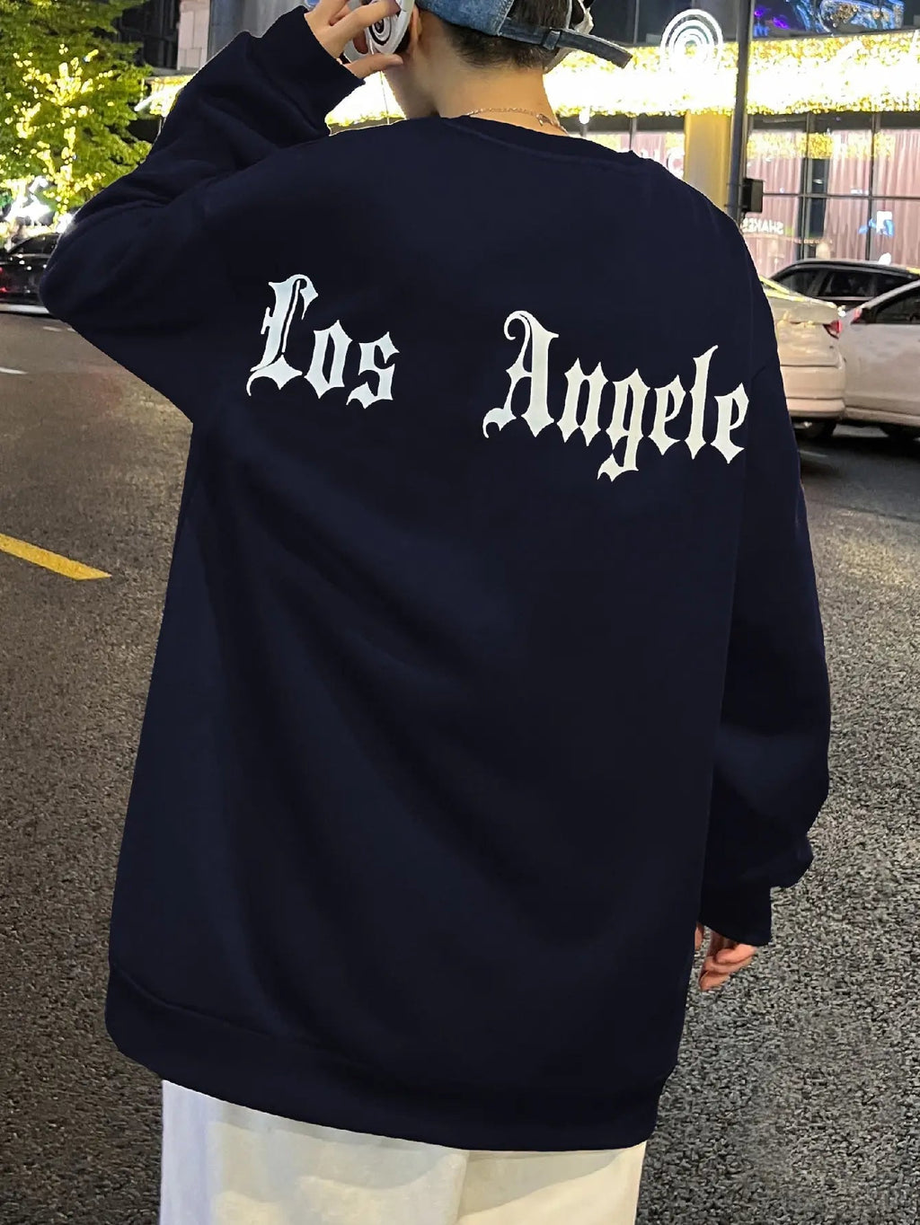 Art Letter Los Angeles Male Sweatshirts Hip Hop Simple Pullovers Fleece Casual Hoodies Autumn Comfortable Streetwear Sportswear Lootquake LLC