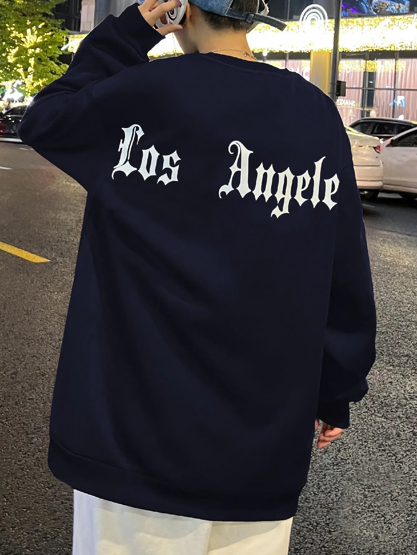 Art Letter Los Angeles Male Sweatshirts Hip Hop Simple Pullovers Fleece Casual Hoodies Autumn Comfortable Streetwear Sportswear Lootquake LLC