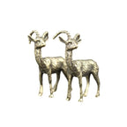 Statue Car Decoration Miniature Ornaments Retro Brass Goat Sculpture Office Desk Rich Cow Creative Small Gifts ﻿