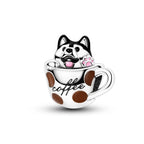 Coffee Cup Charms 925 Silver Beads For Woman Fit Original Bracelet Making Fashion Jewelry Lootquake LLC
