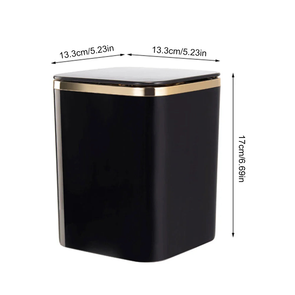 Mini Waste Bins Desktop Garbage Basket Home Table Plastic Trash Can Office Supplies Dustbins Car Portable Sundries Barrel Box Lootquake LLC
