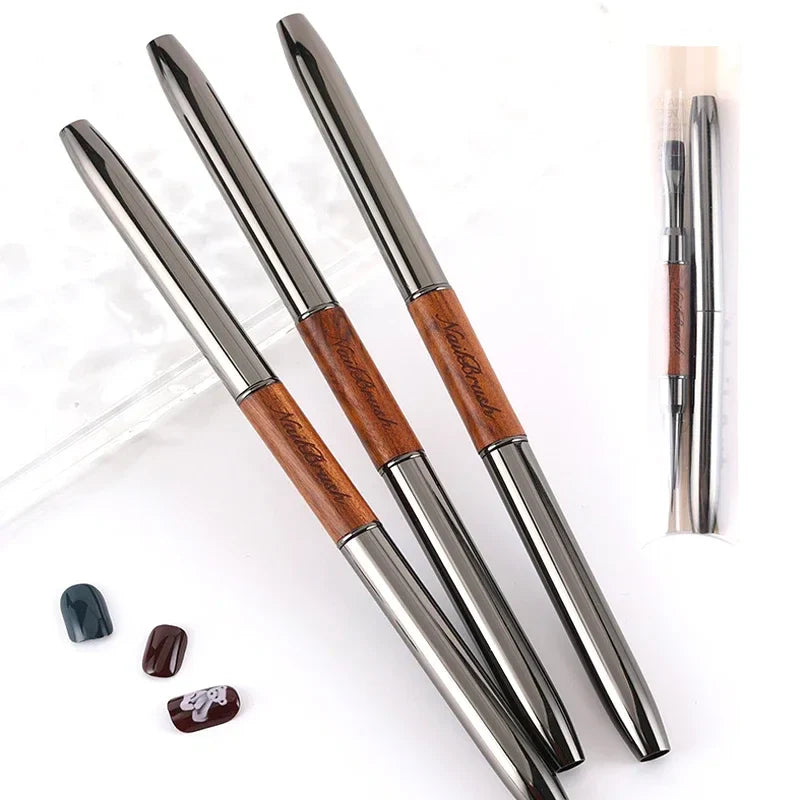 New Dual-ended Nail Brush Acrylic Nail Art Brushes Professional UV Gel Nail Polish Liner Flower Painting Drawing Manicure Tools Lootquake LLC