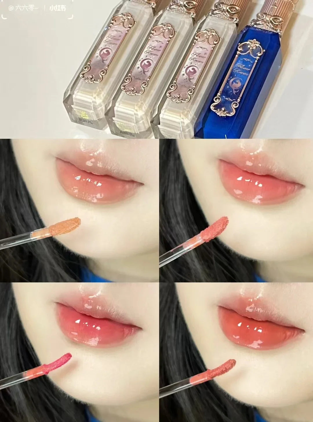 Flower Knows Lipstick Swan Ballet Lip Gloss Mirror Moisturizing Long-lasting Lip Glaze Nostickcup Nourishing  3.5g Lootquake LLC