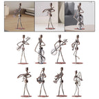 Musical Man Statue Musician Tabletop Figurine for Tabletop Spring Office Lootquake LLC