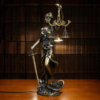 Imitation Copper Sculpture Of The Goddess Of Justice Classroom Desk Resin Ornaments Statue Of The Goddess Of Justice For Teacher