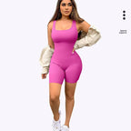 Seamless One-Piece Short Yoga Sportswear THRIXINE