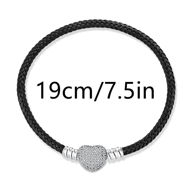 925 Silver Valentine's Day Snake Year Series Pendant Suitable for 925 Sterling Silver Original Women's Bracelet DIY Jewelry Gift Lootquake LLC