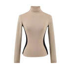 Women High Neck Slim Fit Fleece Base Layer Top