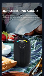 Super Powerful Wireless 5.3 Bluetooth Speaker RGB Light Caixa De Som Enhanced Bass IPX6 Waterproof Subwoofer 3D Stereo Sound Box Lootquake LLC