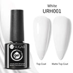 UR SUGAR Blue Color Rubber Base Gel Nail Polish Gold Glitter Base Gel Top Coat Soak Off UV LED Gel Nail Art Varnish Manicure Lootquake LLC