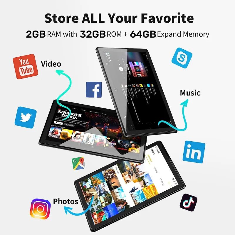 2024 Big Sale 10.6 Inch M106 Android 8.0 Tablet 4G Phone Call 2GB RAM 32GB ROM MTK9797 Quad Core Dual Camera 1920 x 1200 IPS Lootquake LLC