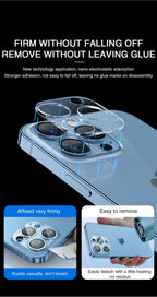 3D Camera Glass Protectors for iPhone 13 14 Pro Max 12 Mini XR HD Back Lens Protective Glass Film on iPhone 11 12 PRO MAX X XS Stevvex