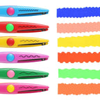 6pcs/Set Scissors Wavy Pattern Paper Cutter DIY Handmade Tools Paper Craft Kawaii Card Photo Scissors Kids Gifts Office Supplies Lootquake LLC