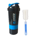 3 Layers Shaker Protein Bottle Powder Shake Cup Water Bottle Plastic Mixing Cup Body Building Exercise Bottle Lootquake LLC