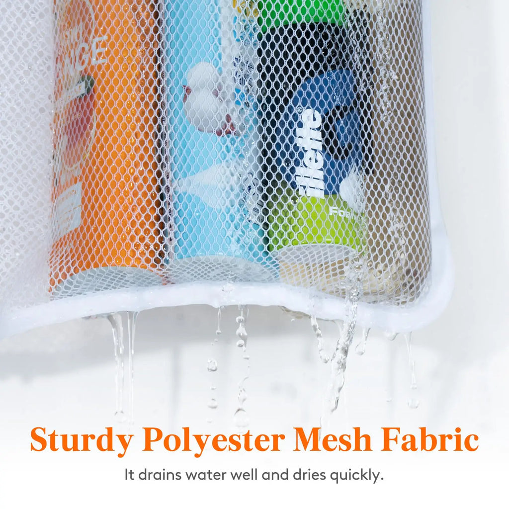 Hanging Storage Bag Mesh Shower Organizer Bathroom Storage Rack Home Organization Home Storage Organization Bathroom Accessories Lootquake LLC