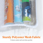 Hanging Storage Bag Mesh Shower Organizer Bathroom Storage Rack Home Organization Home Storage Organization Bathroom Accessories Lootquake LLC