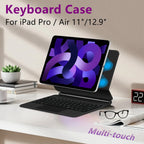 Magic Keyboard Case For iPad Pro 11 inch 12.9" M2 13 M4 Air 4th 5th ipad10 10th 10.9 Smart Cover Multi-touch Magnetic backlight Lootquake LLC