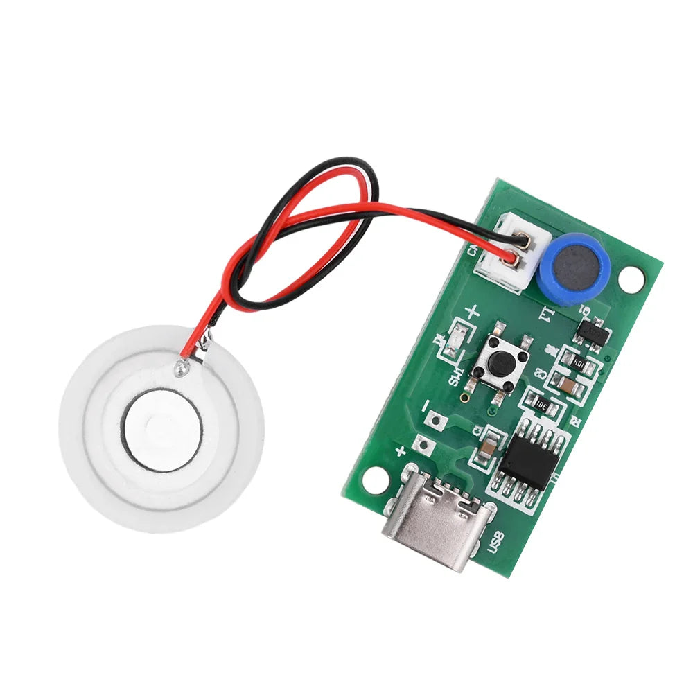 DC5V Type-C Ultrasonic Mist Maker Atomizer Transducer Atomizer Film Plate Accessories Single Spray Mini Humidifier Lootquake LLC