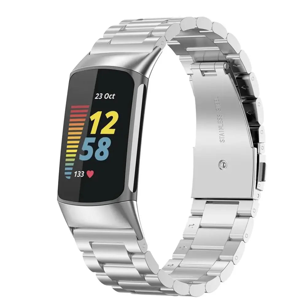 Fitbit Charge 5 6 Stainless Steel Band - Sleek Durable Design - SJB-DIAMOND ELITES