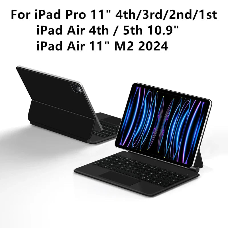 Magic Keyboard Case For iPad Pro 11 inch 12.9" M2 13 M4 Air 4th 5th ipad10 10th 10.9 Smart Cover Multi-touch Magnetic backlight Lootquake LLC