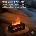 Air Humidifier Essential Oil Diffuser Flame Aroma Humidifier Home Room Fragrance Diffuser with Night Light Aromatherapy Diffuser Lootquake LLC