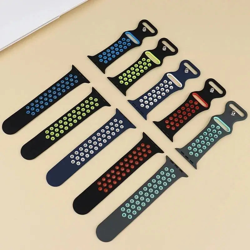 Apple Watch Silicone Band - Soft Breathable Design - SJB-DIAMOND ELITES