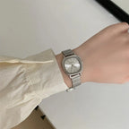 2024 Hot Brand Stainless Steel Strap Watch Women Luxury Gift Quartz Wristwatch Student Fashion Simple Square Quartz Watches