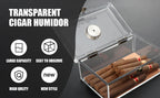 Scotte Cigar Case Humidors Acrylic Cigar Box Hygrometer Humidifier Hold 20 Cigars Include Cigar Cutters Cigar Punch Accessories Lootquake LLC
