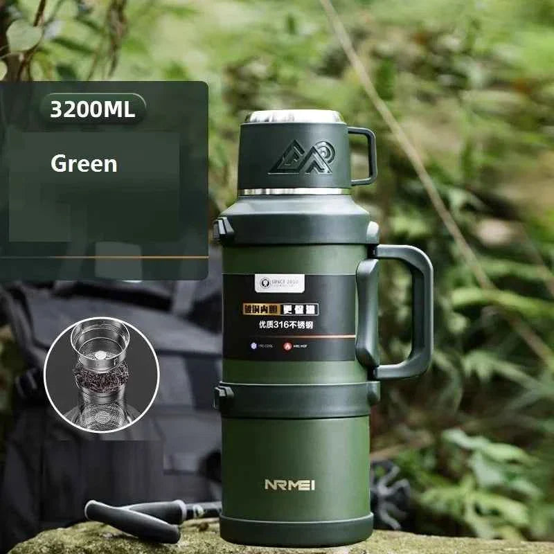 SteelGuard: 72H Thermos Bottle - Portable & Durable THRIXINE