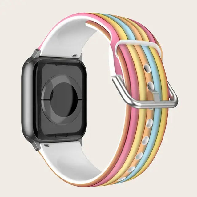 Apple Watch Silicone Strap - Colorful Floral Pattern Band BandsCo Straps