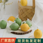 Decorative Fragrance Gift Lemon Candle DIY Fragrance Birthday Gift Imitation Fruit Candle