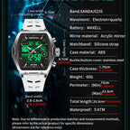 SANDA Men Electronic Watch Big Dial Sports LED Analog Digital Chronograph Military Dual Display Man Wristwatch relogio masculino