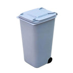 Desktop Trash Can Mini Wheelie Trash Can Storage Bin Desktop Organizer Pen Pencil Cup Creative Garbage Storage Box Waste Bin