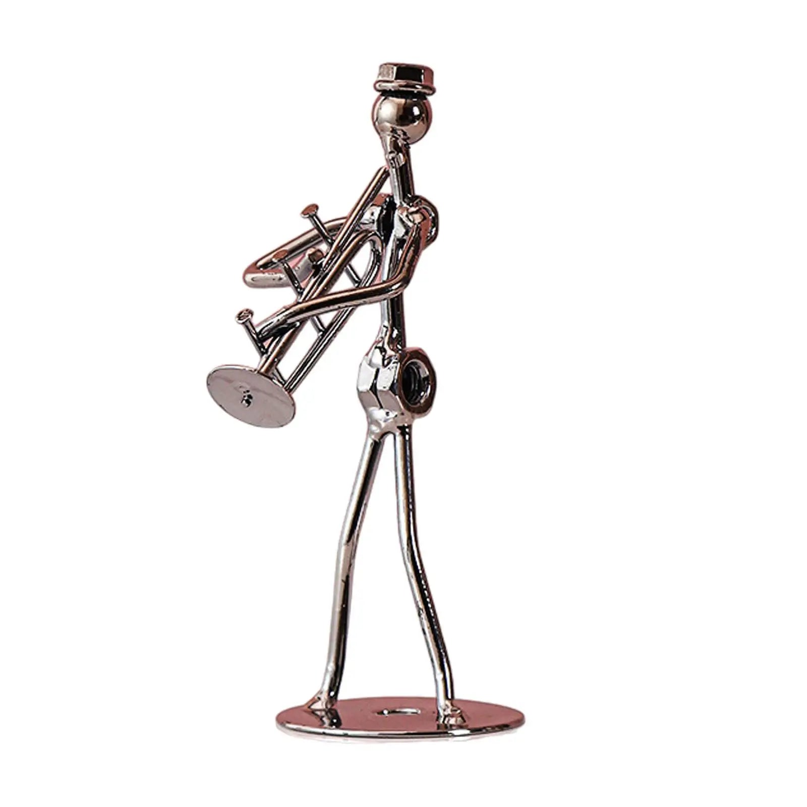 Musical Man Statue Musician Tabletop Figurine for Tabletop Spring Office Lootquake LLC