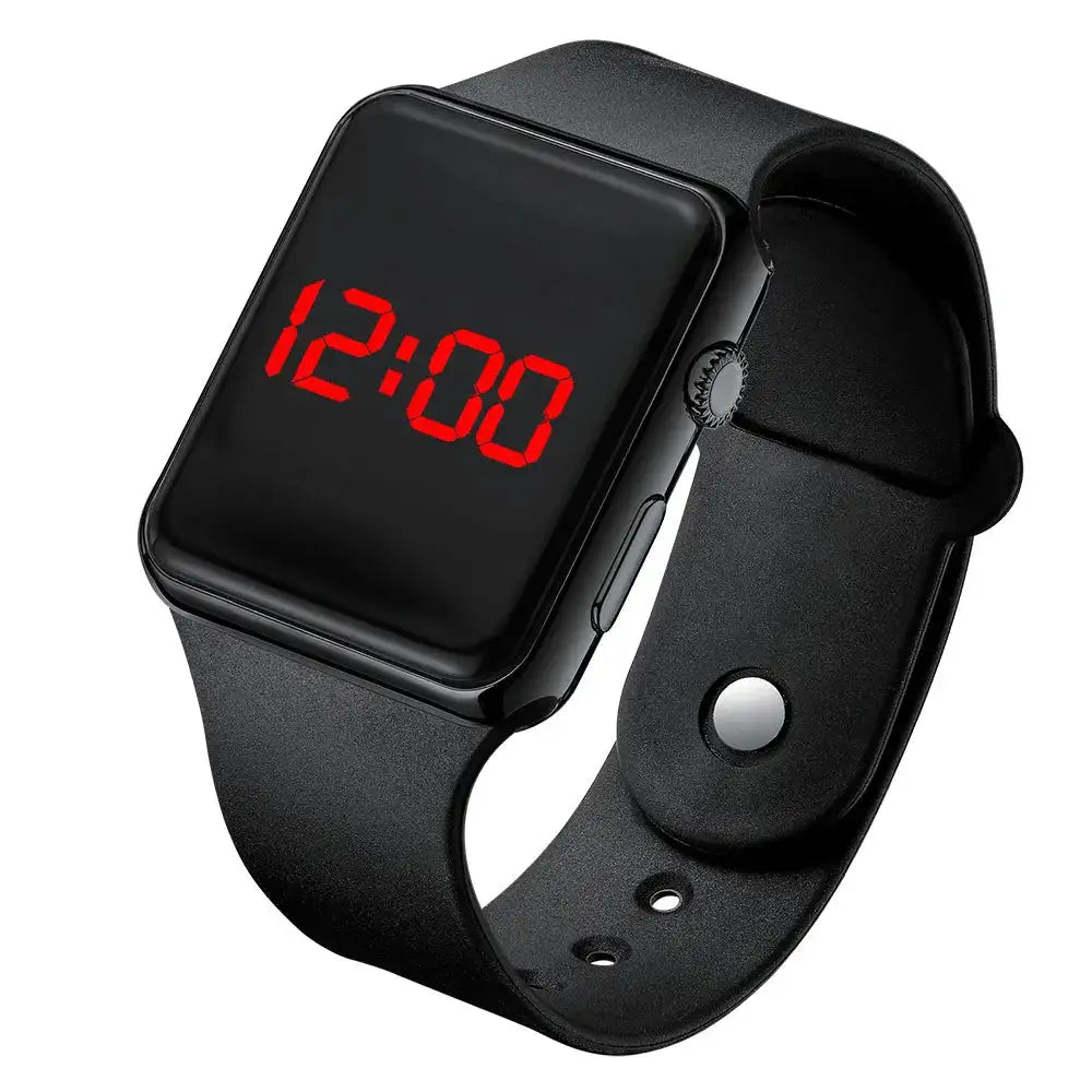 2024 Fashion Sport Digital Watch Women Men Square LED Watches Silicone Belt Electronic Women Digital Watches Clock Montre Femme