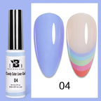 5ML Gold Silver Metallic Liner Paint Gel Polish Chrome Mirror Metal Effect Super Bright French UV LED Semi Permanent Nail Gel Lootquake LLC