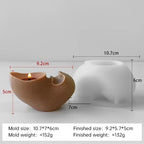 Aesthetic Wavy Fluted Geometric Striped Silicone Wax Candle Moulds Home Decor Unique Sculptural Ribbed Candle Mold Lootquake LLC