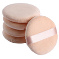 5pcs Round Facial Powder Foundation Puff ,Portable Soft Cosmetic Puff For Makeup Application, Beauty Tool Essential Make Up Lootquake LLC