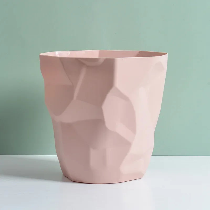 Creative Irregular Trash Can Bathroom Waste Garbage Bin Household Toilet Bin Home Rubbish Can for Kitchen Bathroom Garbage