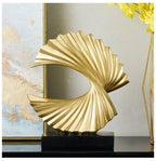 Modern Decor Abstract Sculpture Resin Sculptur Art Golden Statue Living Room Home Decoration Office Desk Decoration Accessories Lootquake LLC