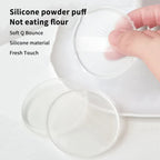Soft Silicone Gel Powder Puff Sponge For Cosmetic Foundation BB Cream Face Makeup No Powder Eating Beauty