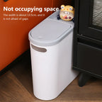 Bathroom Trash Can Large Capacity Household Creative Gap Bin Press Type Garbage Can with Lid Plastic Basket Kitchen Garbage Bin Lootquake LLC