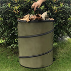 Garbage Storage Trash Bag Portable Collapsible Pop Up Garden Leaf Trash Can Flowers And For Garden Camping Grass Bin Lootquake LLC