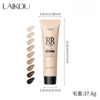 Natural Finish Foundation Cream 30ml Lightweight BB Cover Dark Circles Pores Oil Free Long Lasting Makeup Base Lootquake LLC