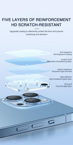 3D Camera Glass Protectors for iPhone 13 14 Pro Max 12 Mini XR HD Back Lens Protective Glass Film on iPhone 11 12 PRO MAX X XS Stevvex