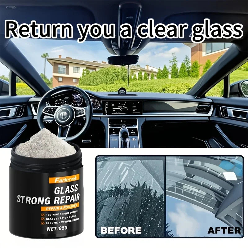 Super glass polishing powder|Restore glass clarity|Polishing for brightness|Glass scratch repair powder|Nanoscale scratch repair Lootquake LLC