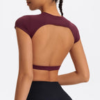 FlexiFit Women's Backless Crop Gym Top