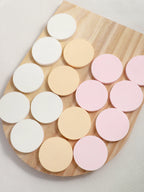 16/ Pack, colorful dry and wet makeup powder puff, round makeup sponge soft facial foundation and make-up tools. Lootquake LLC